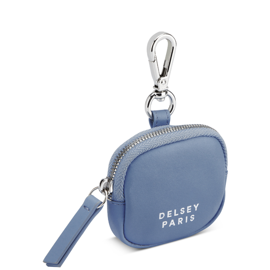 LE CUIR LISSE Leather Earphone Case, Sky blue