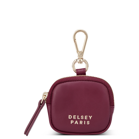 LE CUIR LISSE Leather Earphone Case, Burgundy