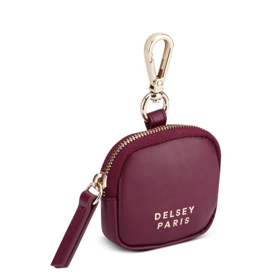 LE CUIR LISSE Leather Earphone Case, Burgundy